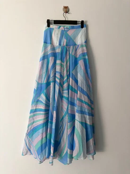 NWOT !Pucci Iride cotton maxi skirt - Picture 6 of 10